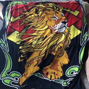 Rasta lion tapestry